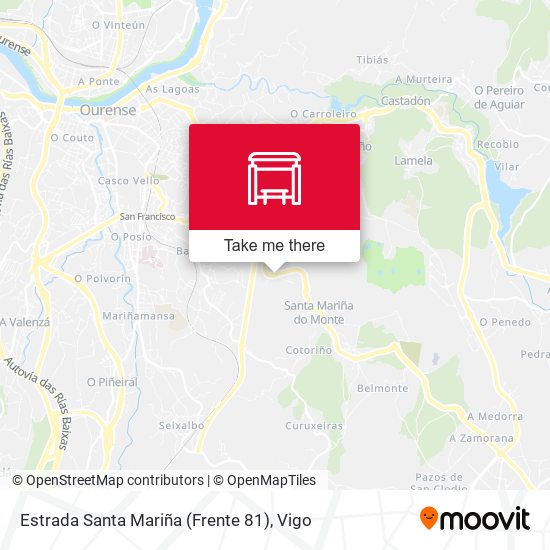 Estrada Santa Mariña (Frente 81) map