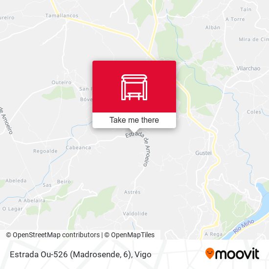 Estrada Ou-526 (Madrosende, 6) map