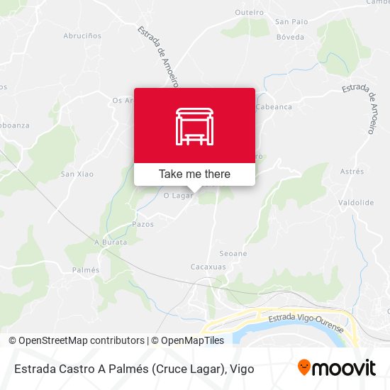 Estrada Castro A Palmés (Cruce Lagar) map