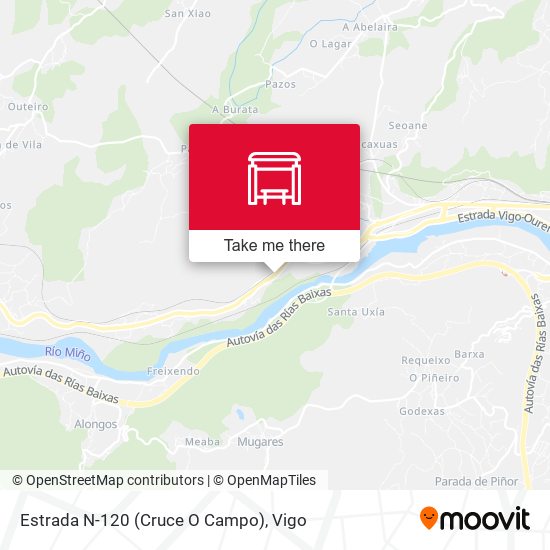 Estrada N-120 (Cruce O Campo) map