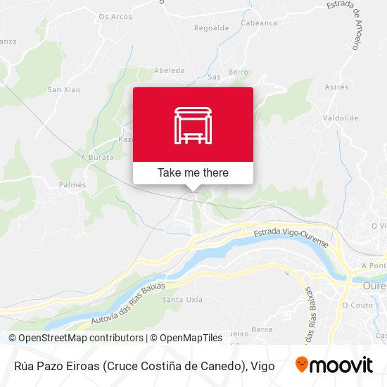 Rúa Pazo Eiroas (Cruce Costiña de Canedo) map