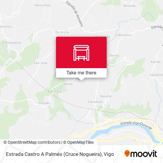 Estrada Castro A Palmés (Cruce Nogueira) map