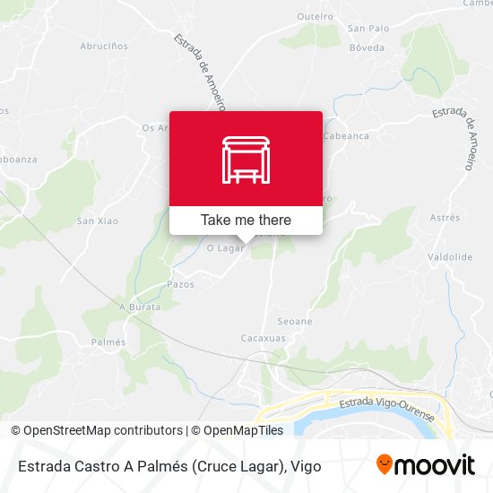 Estrada Castro A Palmés (Cruce Lagar) map