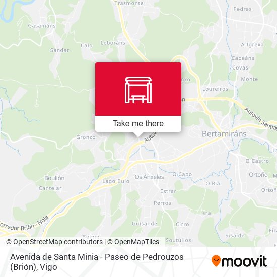 Avenida de Santa Minia - Paseo de Pedrouzos (Brión) map