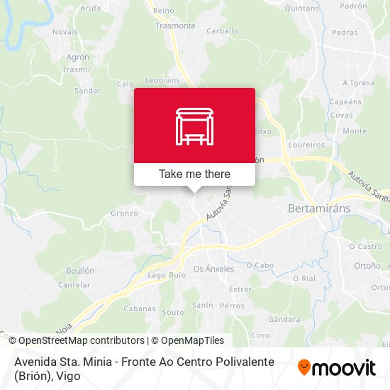 Avenida Sta. Minia - Fronte Ao Centro Polivalente (Brión) map