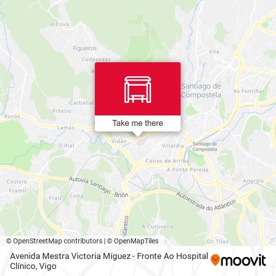 Avenida Mestra Victoria Míguez - Fronte Ao Hospital Clínico map