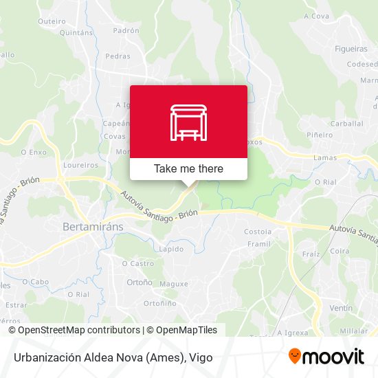 Urbanización Aldea Nova (Ames) map