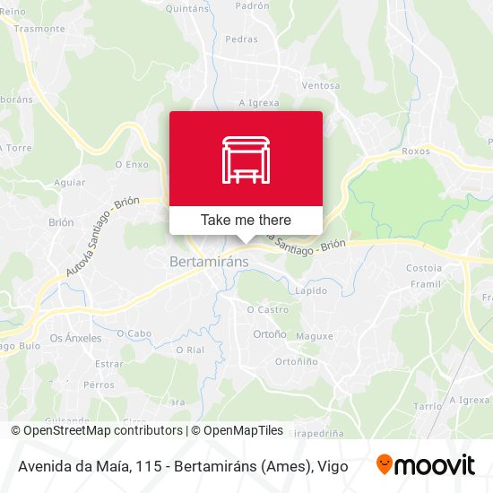 Avenida da Maía, 115 - Bertamiráns (Ames) map