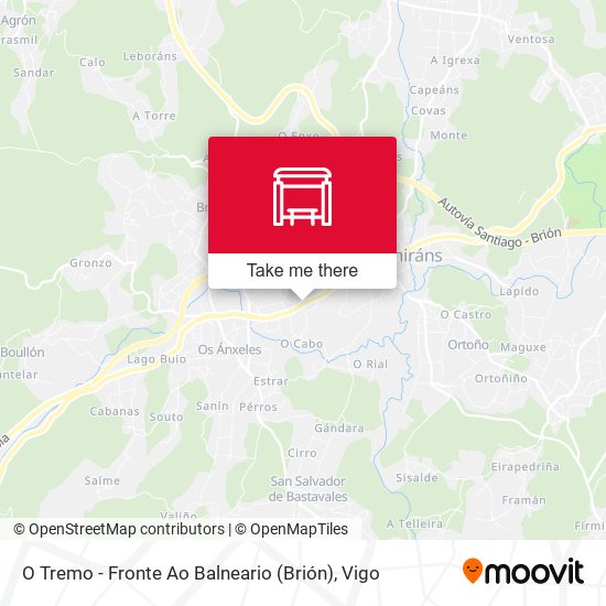 O Tremo - Fronte Ao Balneario (Brión) map
