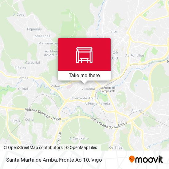 Santa Marta de Arriba, Fronte Ao 10 map