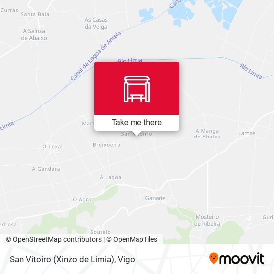 San Vitoiro (Xinzo de Limia) map