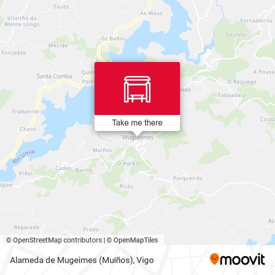 Alameda de Mugeimes (Muíños) map