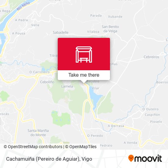 Cachamuiña (Pereiro de Aguiar) map