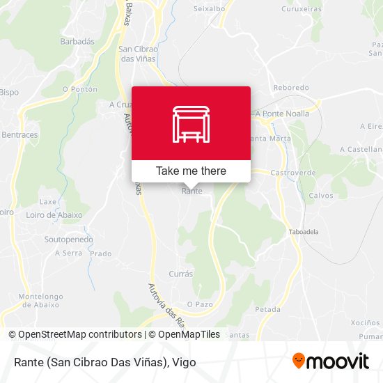 Rante (San Cibrao Das Viñas) map