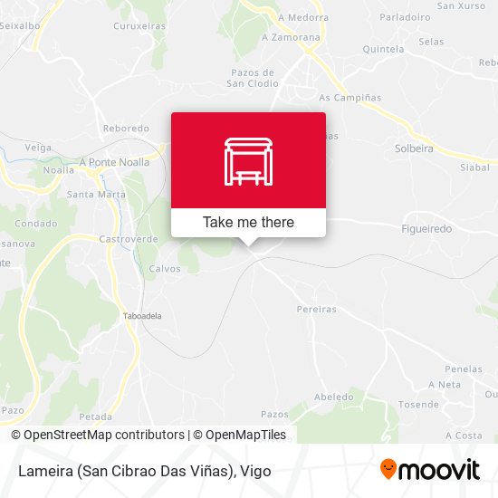 Lameira (San Cibrao Das Viñas) map