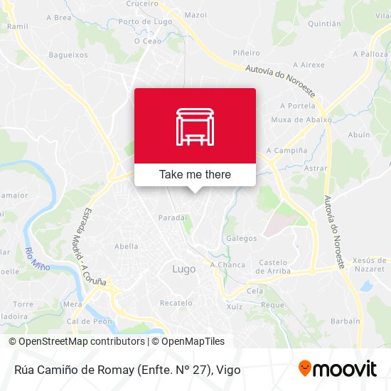 Rúa Camiño de Romay (Enfte. Nº 27) map