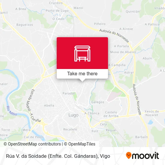 Rúa V. da Soidade (Enfte. Col. Gándaras) map
