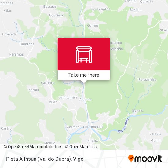 Pista A Insua (Val do Dubra) map