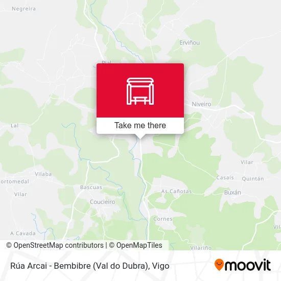 Rúa Arcai - Bembibre (Val do Dubra) map