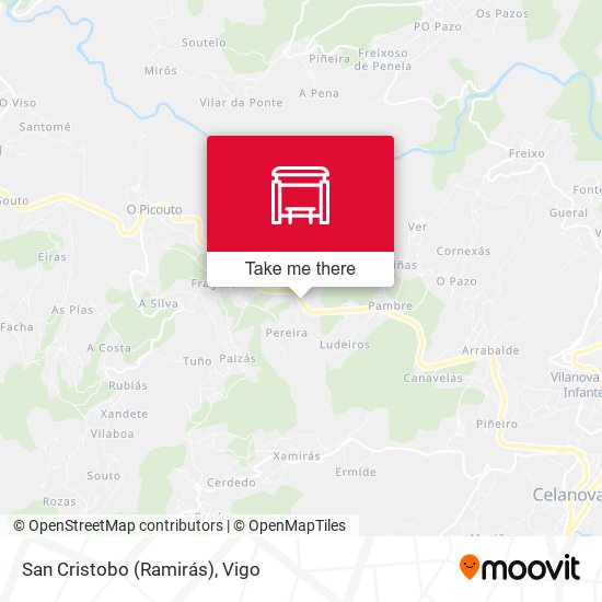 San Cristobo (Ramirás) map