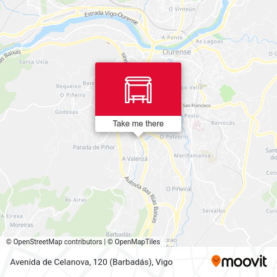 Avenida de Celanova, 120 (Barbadás) map