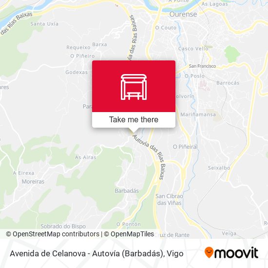 Avenida de Celanova - Autovía (Barbadás) map