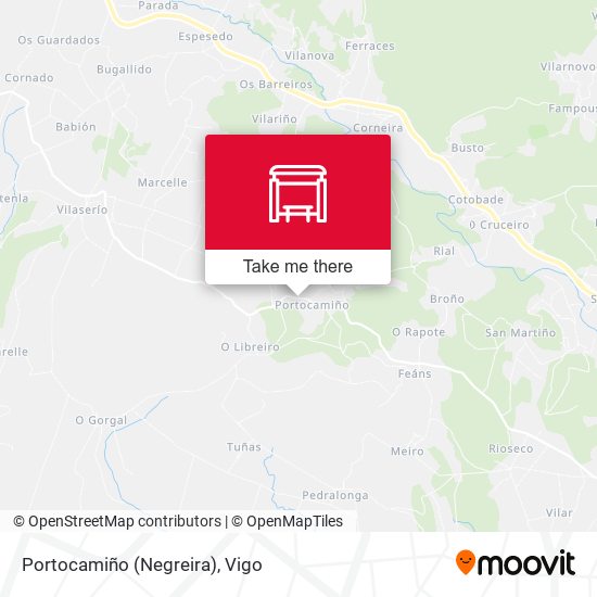 Portocamiño (Negreira) map