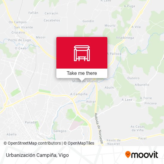 Urbanización Campiña map