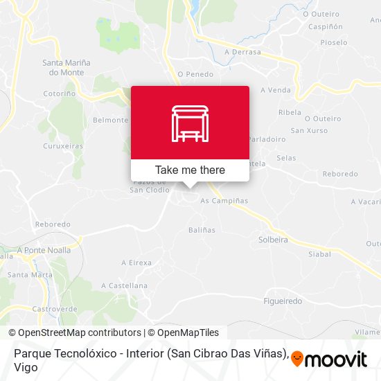 Parque Tecnolóxico - Interior (San Cibrao Das Viñas) map
