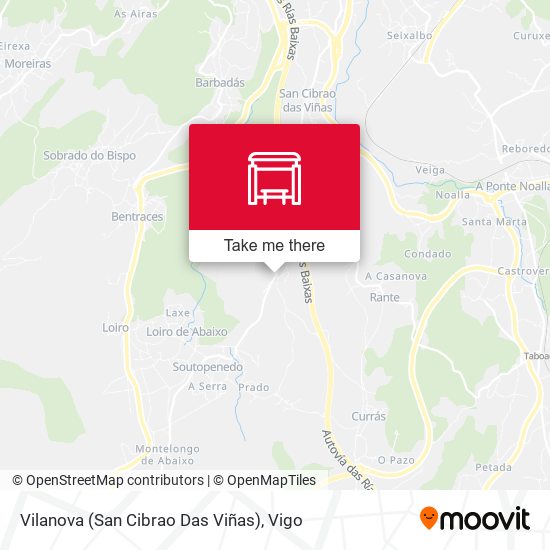Vilanova (San Cibrao Das Viñas) map