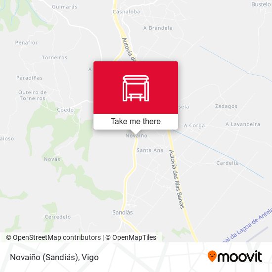 Novaiño (Sandiás) map