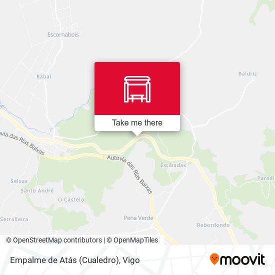 Empalme de Atás (Cualedro) map