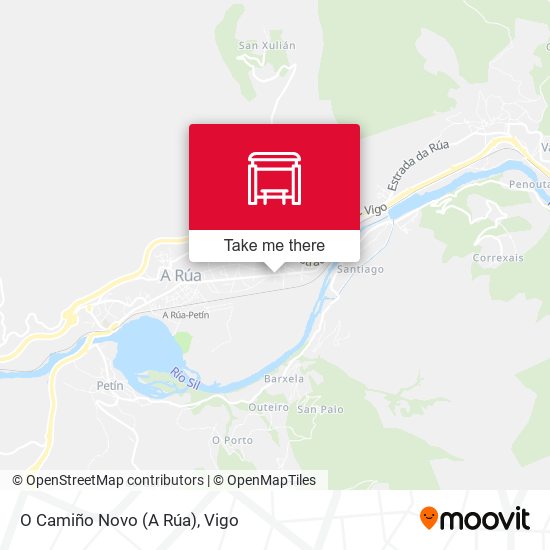 O Camiño Novo (A Rúa) map