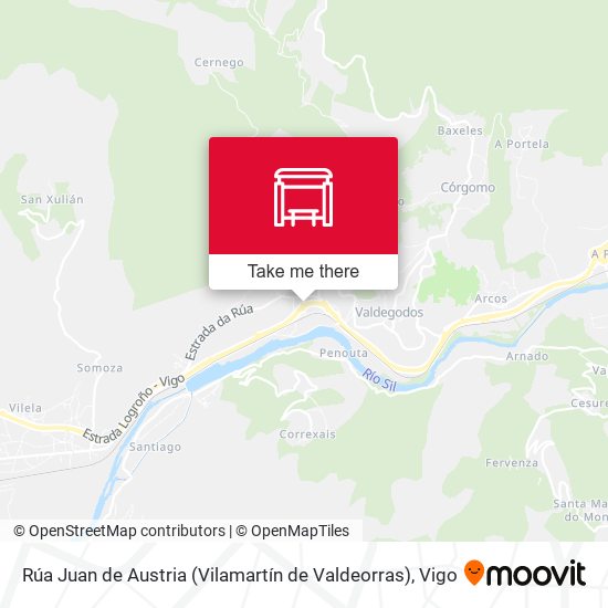 Rúa Juan de Austria (Vilamartín de Valdeorras) map