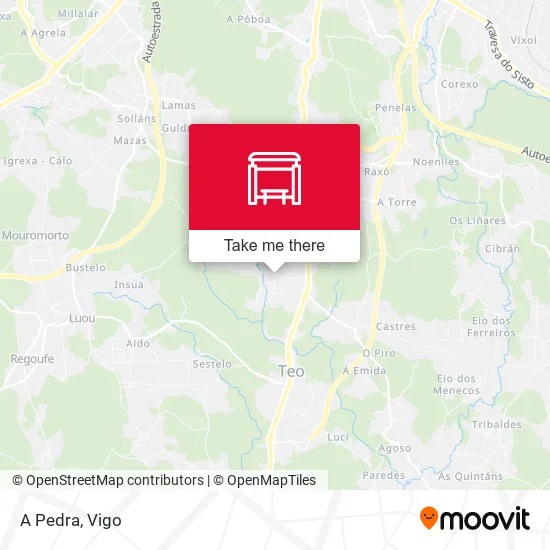 A Pedra map