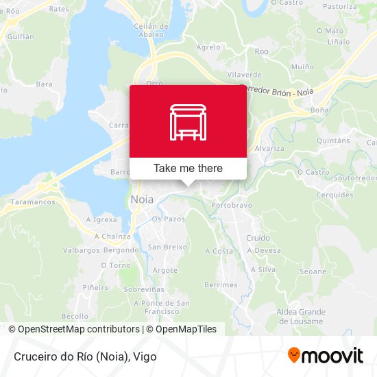Cruceiro do Río (Noia) map
