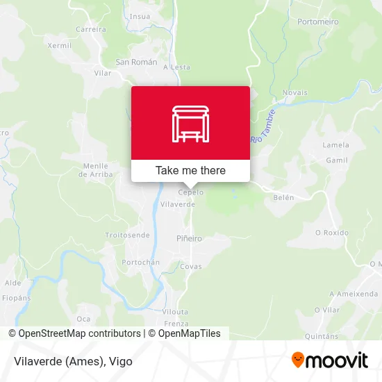 Vilaverde (Ames) map