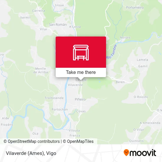 Vilaverde (Ames) map