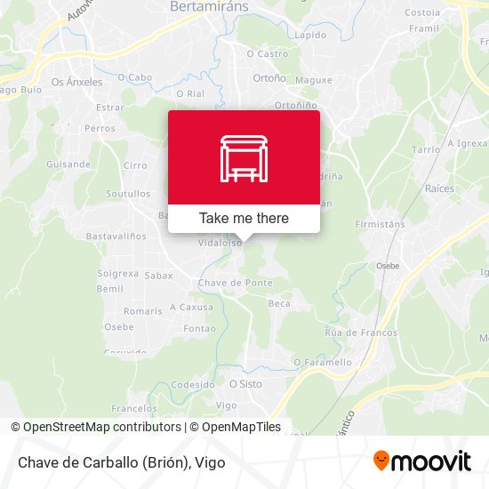 Chave de Carballo (Brión) map