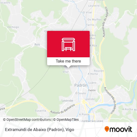 Extramundi de Abaixo (Padrón) map