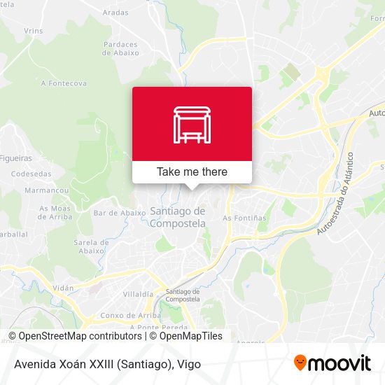 Avenida Xoán XXIII (Santiago) map