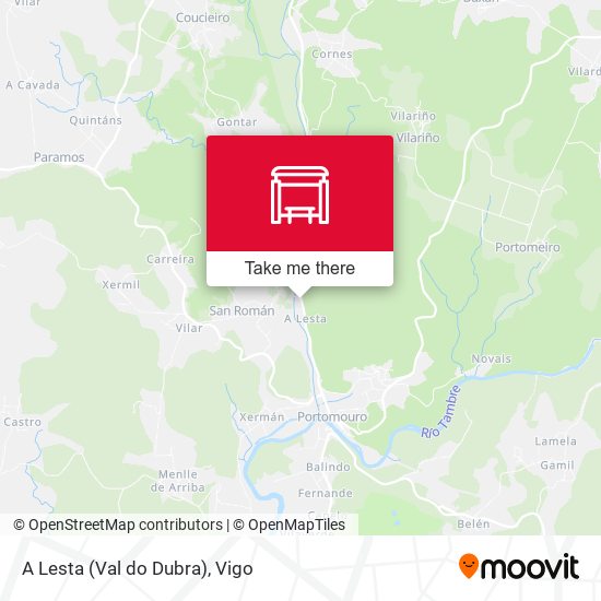 A Lesta (Val do Dubra) map