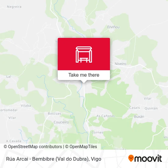 Rúa Arcai - Bembibre (Val do Dubra) map
