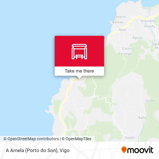 A Arnela (Porto do Son) map