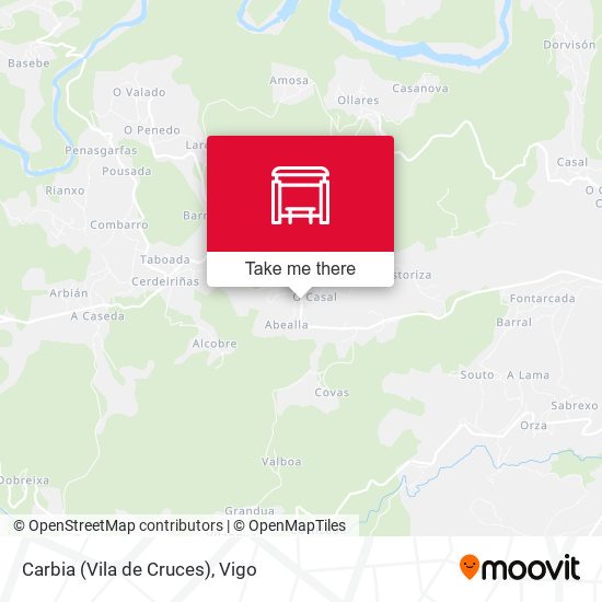 Carbia (Vila de Cruces) map