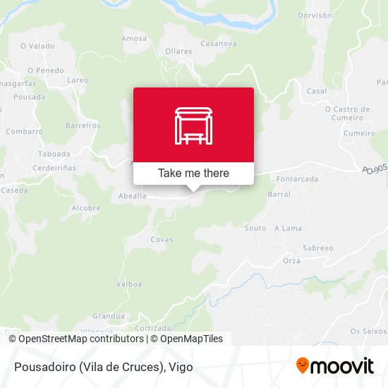 Pousadoiro (Vila de Cruces) map
