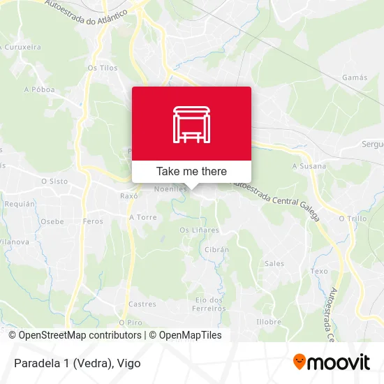 Paradela 1 (Vedra) map