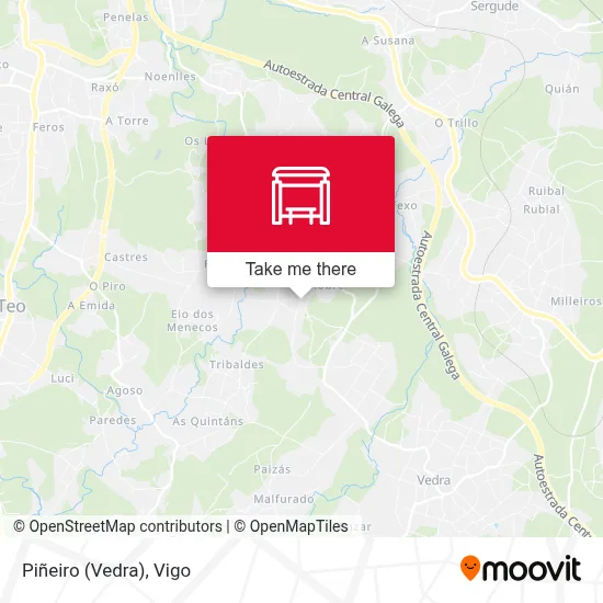 Piñeiro (Vedra) map
