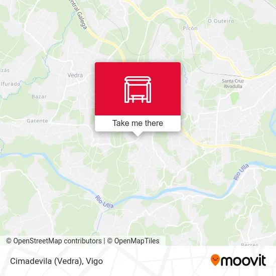 Cimadevila (Vedra) map