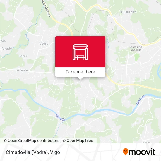 Cimadevila (Vedra) map